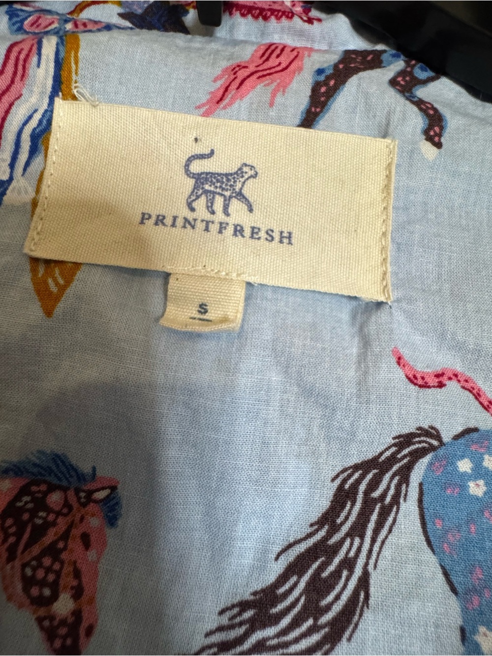 Printfresh Light Blue Equestrian Ribbon Pajama Set - Picture 3 of 7